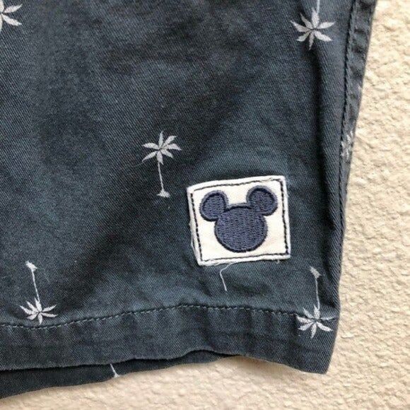 Disney Junk Food Gray flat front palm trees shorts men's Small - Picture 2 of 5